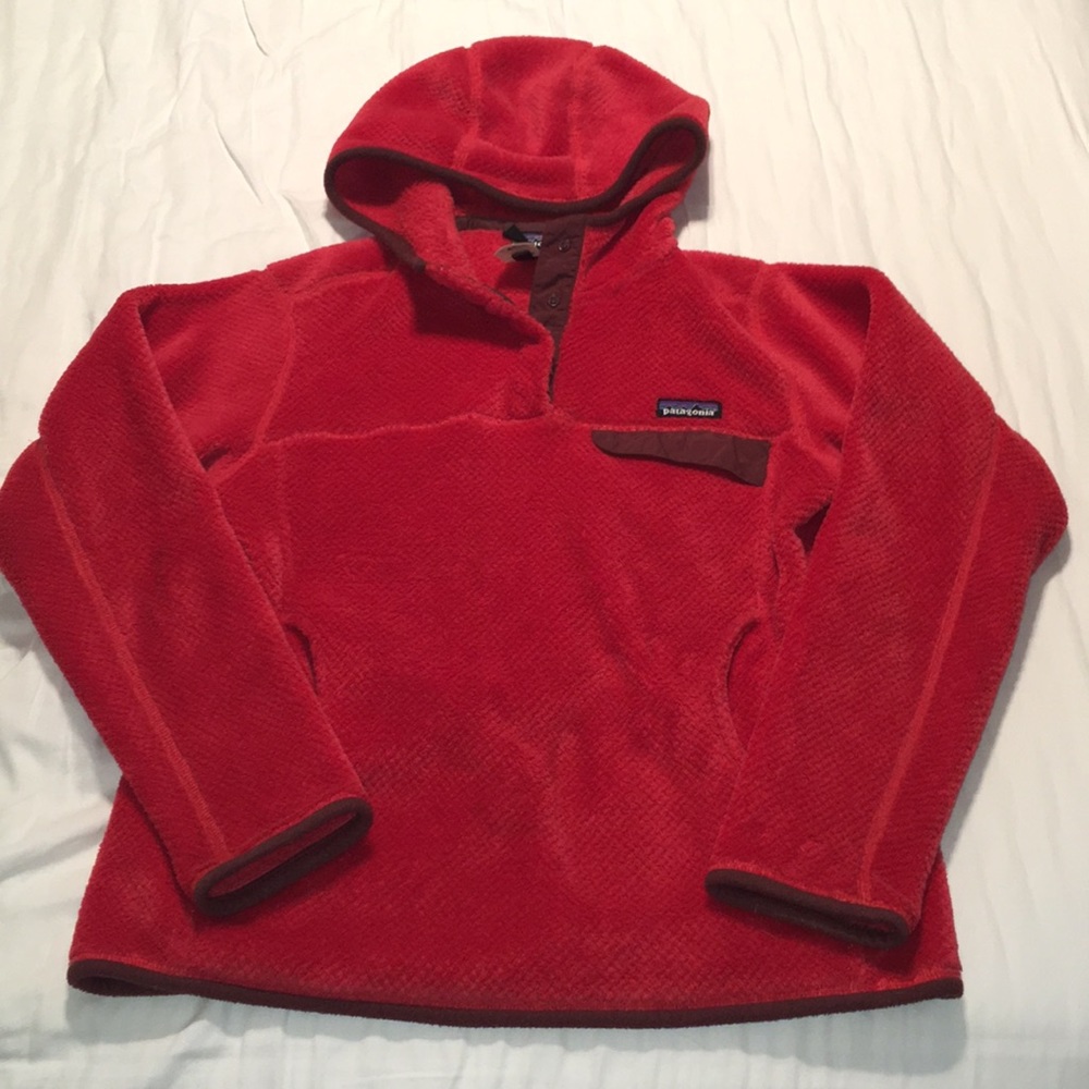 Patagonia pullover hooded fleece